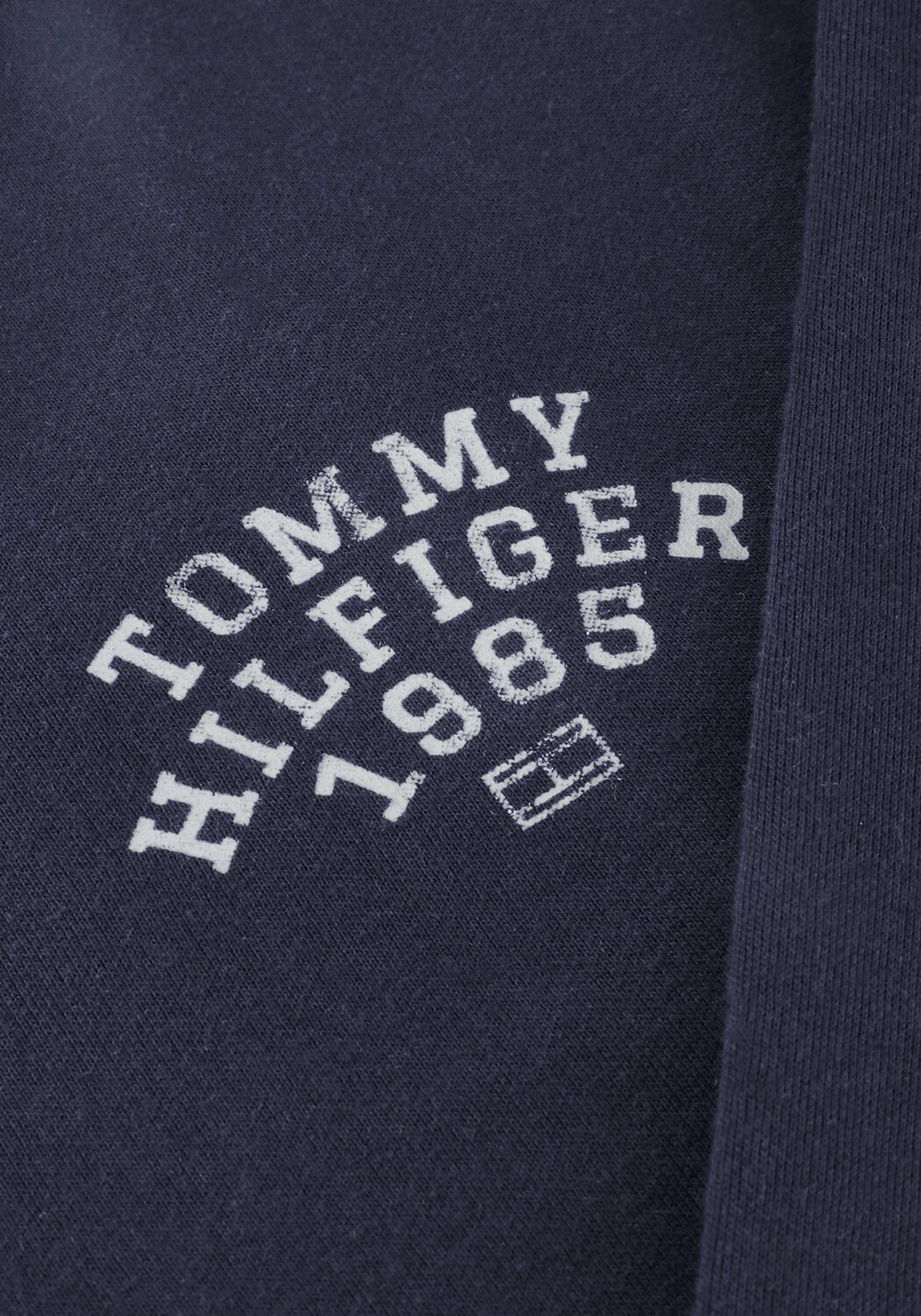TOMMY HILFIGER Chandail HILFIGER ARCH STAND COLLAR ZIP Bleu fonc&eacute; - large