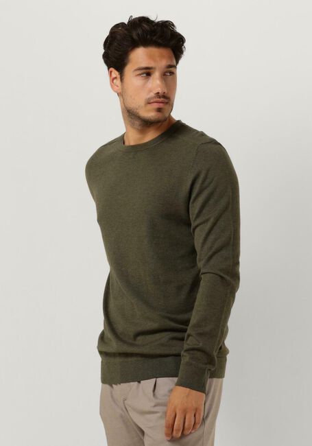 Groene SELECTED HOMME Trui SLHBERG CREW NECK NOOS - large