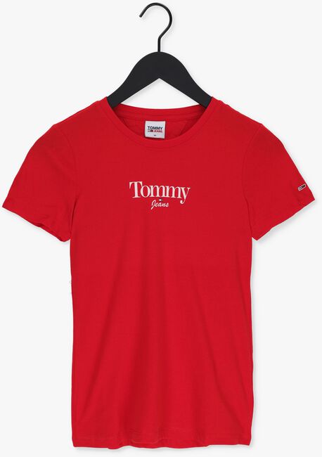 TOMMY JEANS T-shirt TJW SKINNY ESSENTIAL LOGO 1 SS en rouge - large