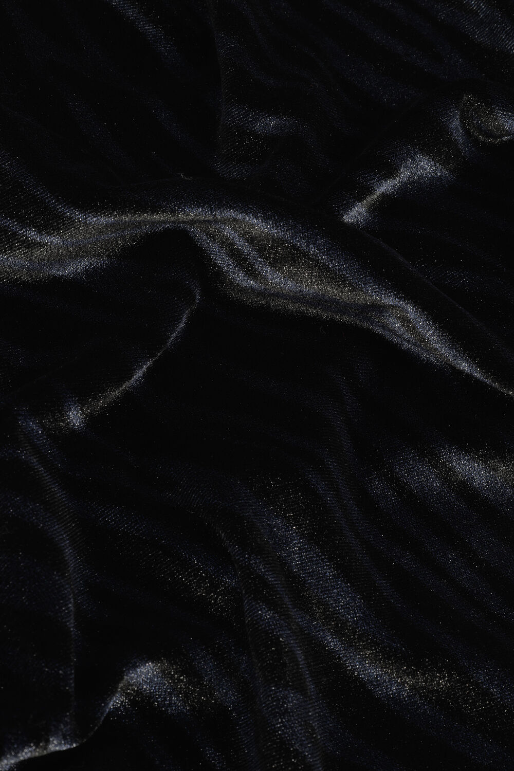 COLOURFUL REBEL JOSS ZEBRA VELVET GATHERED TOP Hauts & T-shirts en bleu - large