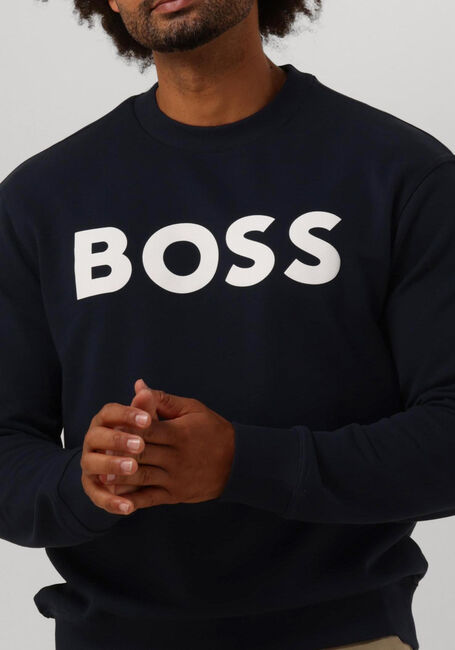 BOSS ORANGE Pull WEBASICCREW Bleu foncé - large