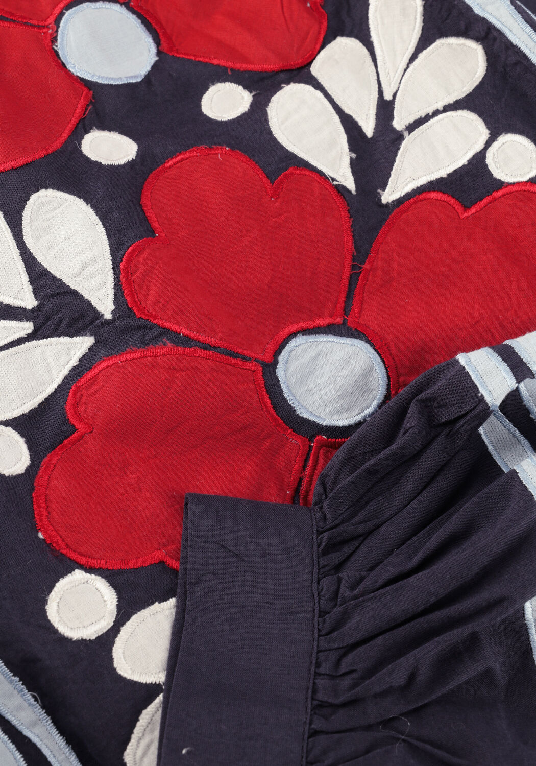 Donkerblauwe ANTIK BATIK  OXO BLOUSE - large