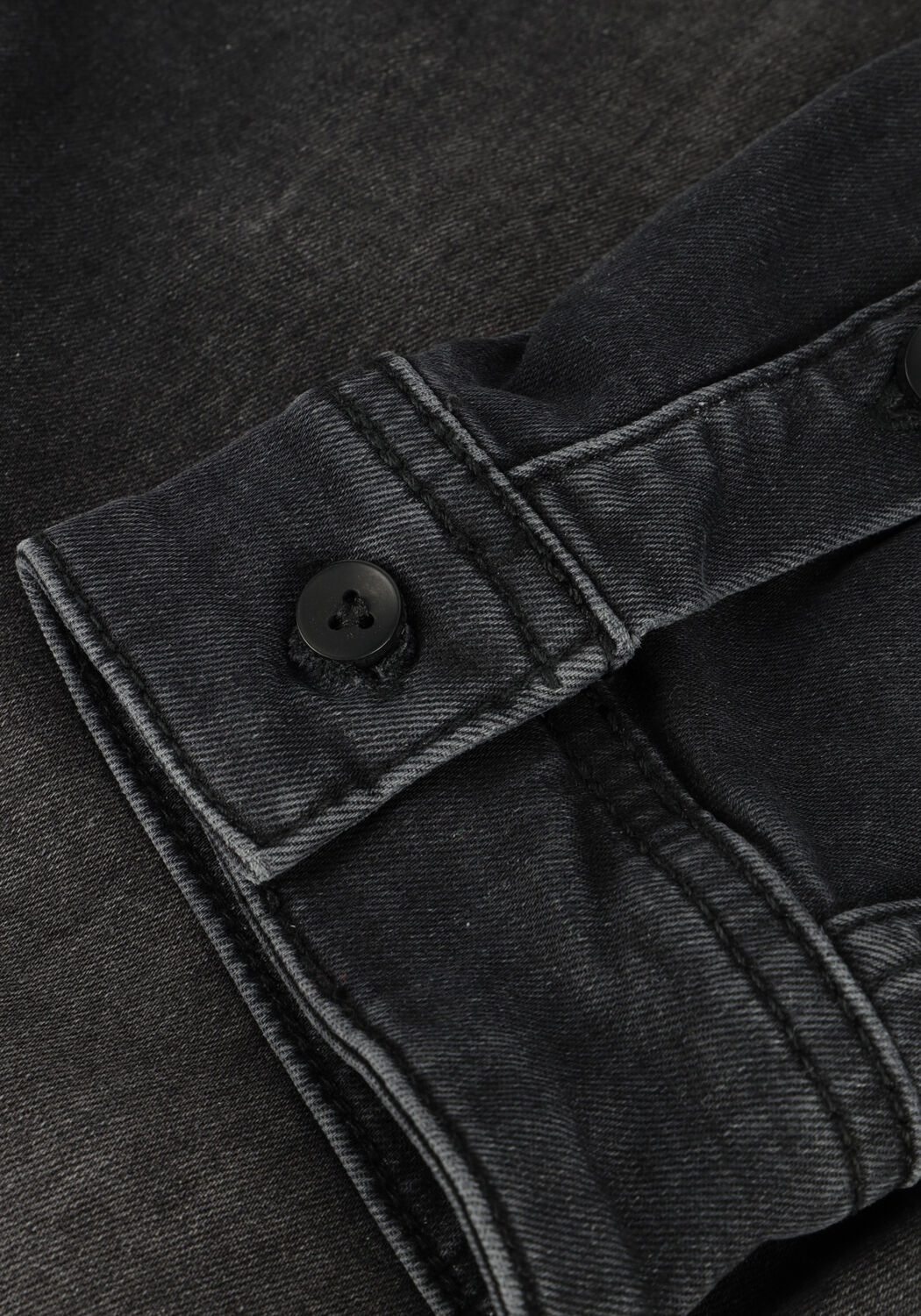 PUREWHITE Chemise d&eacute;contract&eacute; PLAIN DENIM SHIRT WITH BLUE PEARL BUTTONS Gris fonc&eacute; - large