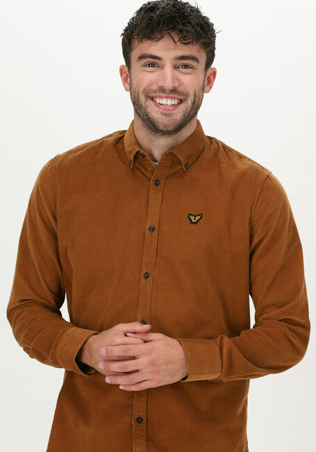 PME LEGEND Chemise décontracté LONG SLEEVE SHIRT FINE CTN COR en orange - large