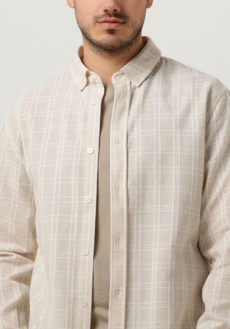 ANERKJENDT Chemise décontracté AKKONRAD L/S CHECK SHIRT Sable - large
