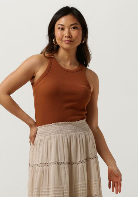 CATWALK JUNKIE Haut RIB TANKTOP en marron - large