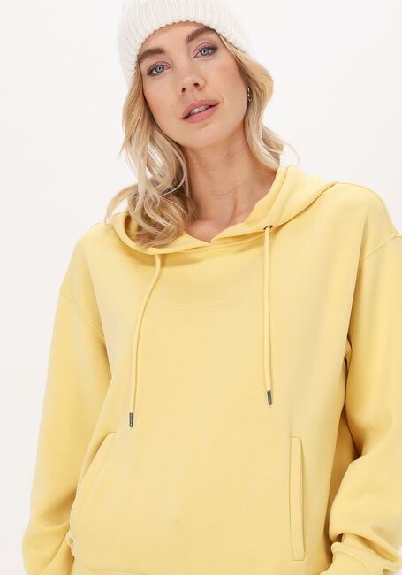 MSCH COPENHAGEN Chandail IMA Q LOGO HOOD SWEATSHIRT en jaune - large