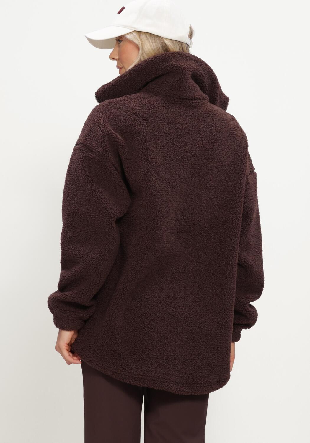 Bruine AIM'N Teddy jas PILE JACKET - large