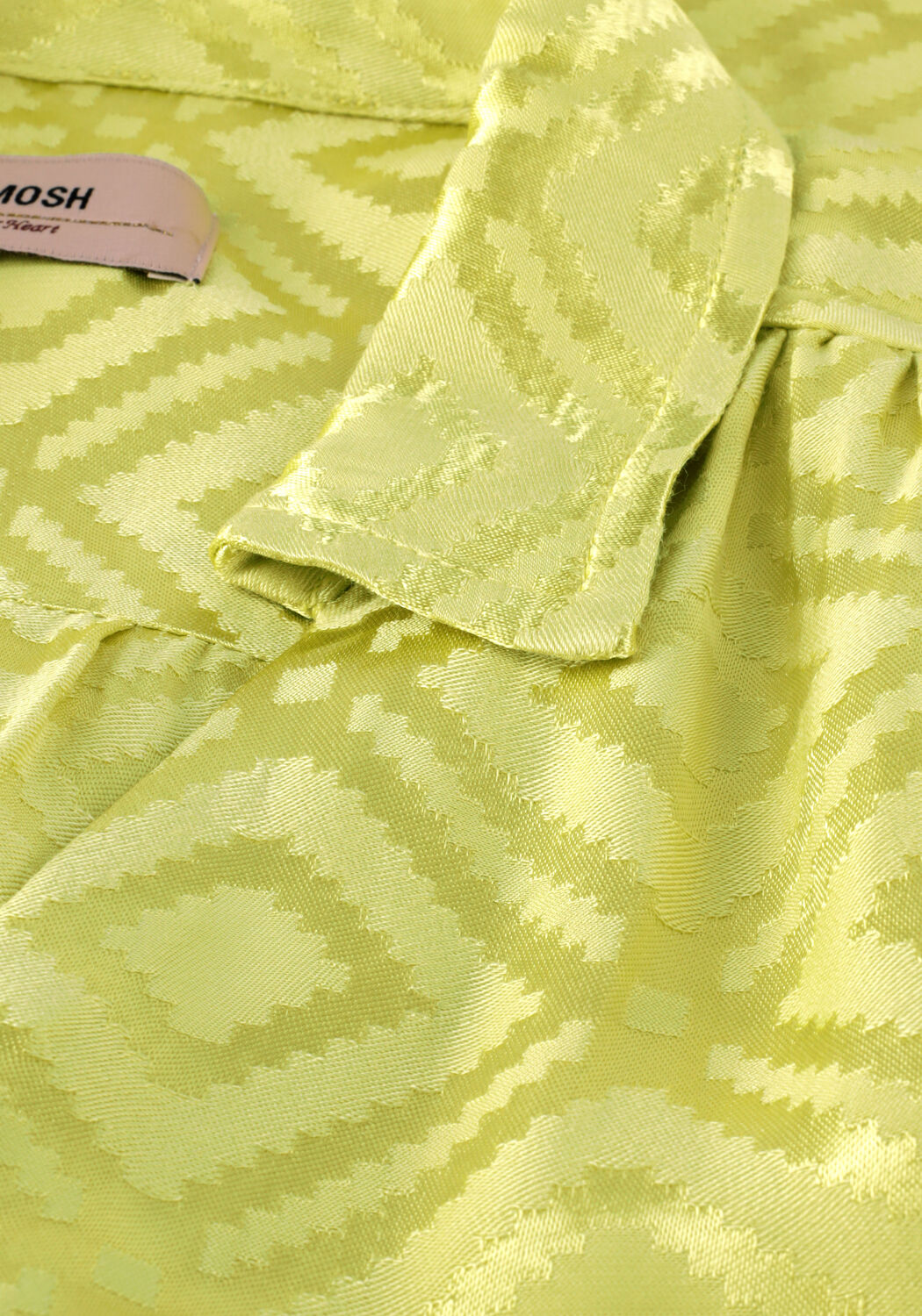 Gele MOS MOSH Midi jurk ALDO GEO DRESS - large