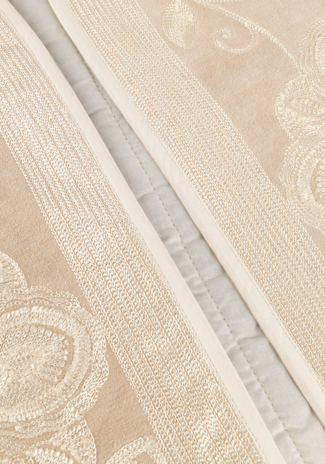 SUMMUM Gilet GILET EMBROISERED en beige - large