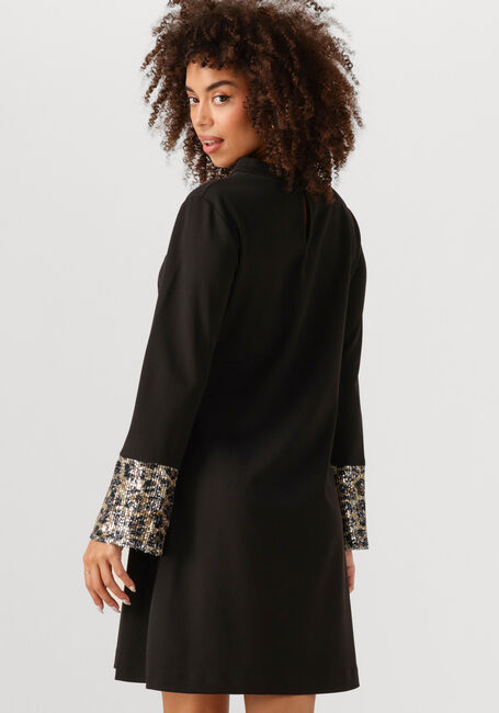 Zwarte ANA ALCAZAR Mini jurk MIX DRESS AT ARMS - large
