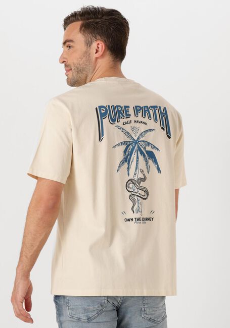 Beige PURE PATH T-shirt LOOSE FIT CREWNECK SS T-SHIRTS - large