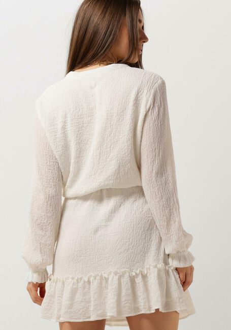 ALIX THE LABEL Mini robe LADIES WOVEN STRUCTURED CHIFFON DRESS Écru - large