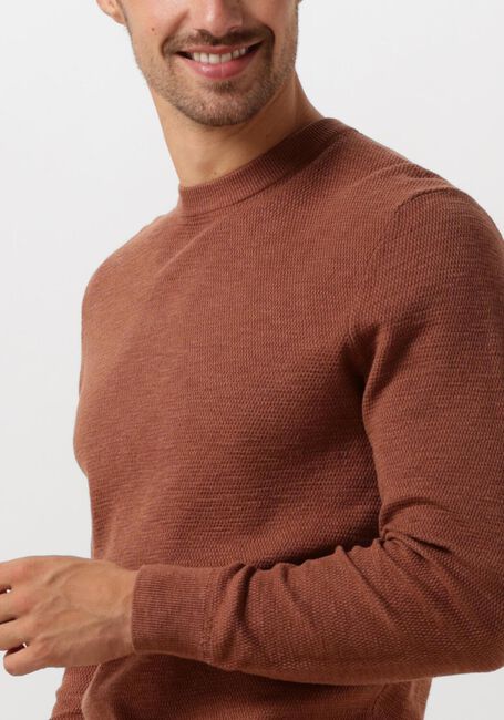 PROFUOMO Pull PULLOVER CREW NECK en marron - large