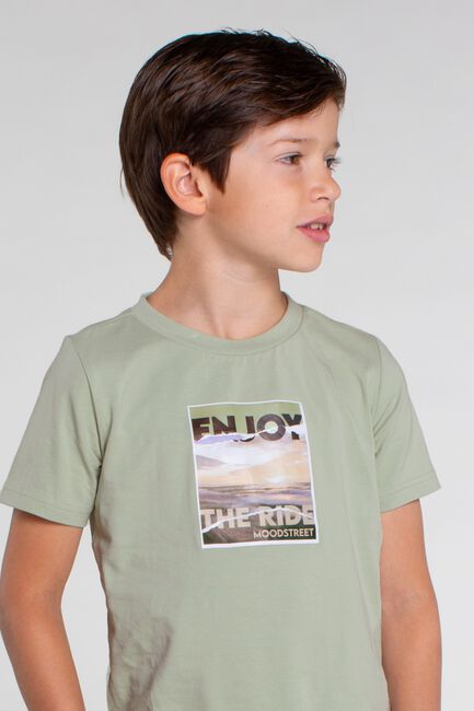 MOODSTREET T-shirt T-SHIRT PHOTO PRINT en vert - large