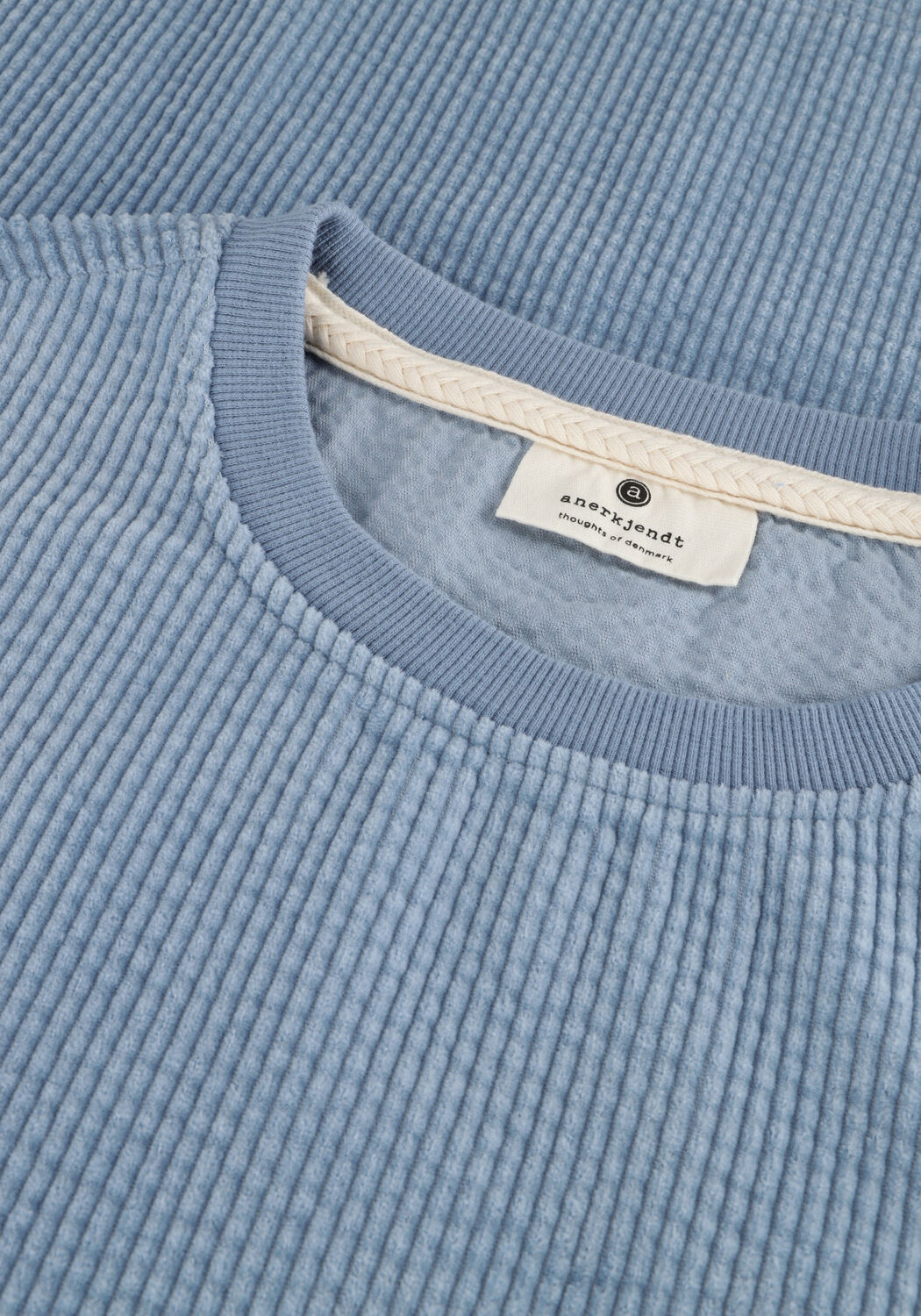 ANERKJENDT T-shirt AKVILLADS CORDUROY S/S TEE Bleu clair - large
