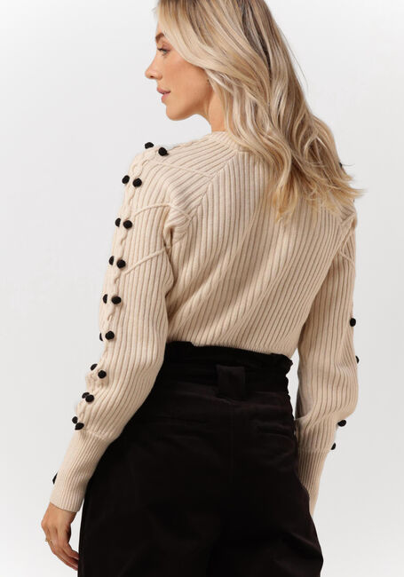 SCOTCH & SODA Pull STITCH AND BOBBLE PLACEMENT WOOL BLEND PULLOVER Blanc - large
