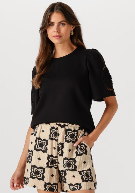 OBJECT T-shirt OBJDORINA S/S RE TOP E SS FAIR 25 en noir - large