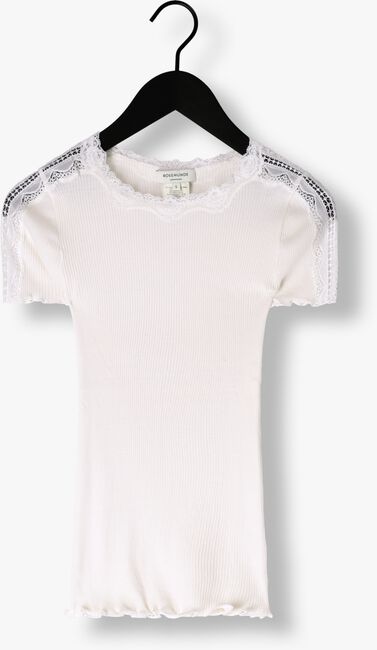 ROSEMUNDE T-shirt BENITA SILK T-SHIRT W/ LACE en blanc - large