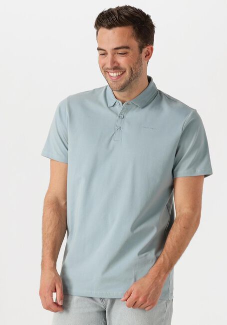 Lichtblauwe PURE PATH Polo REGULAR FIT POLO SS T-SHIRTS - large