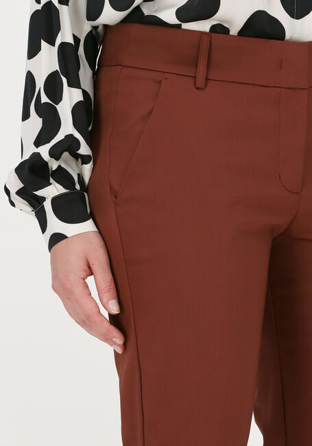 SUMMUM Pantalon TROUSERS CLASSIC STRETCH en marron - large