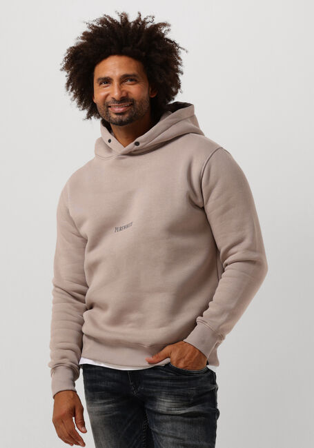 PUREWHITE Chandail HOODIE WITH FRONT PRINT AND BACK ARTWORK en taupe - large