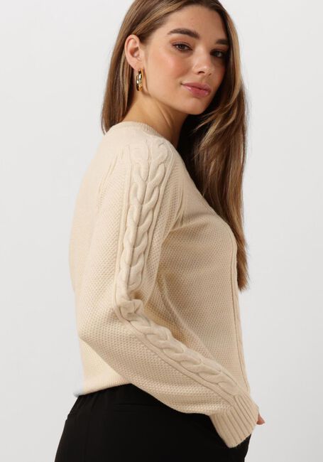 OBJECT Pull OBJDORIS RE LS KNIT PULLOVER en blanc - large
