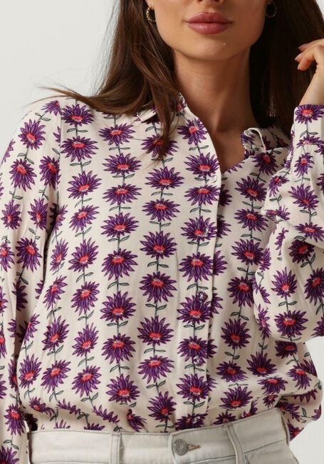 Ecru POM AMSTERDAM  MILA FLOWER ECRU BLOUSE - large