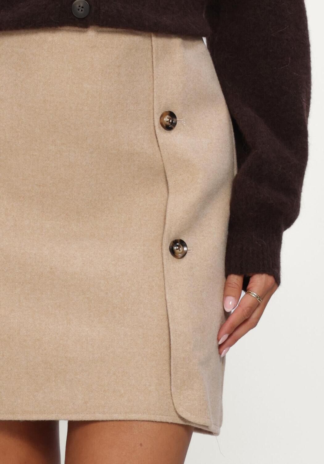 YDENCE Mini robe SKIRT CHLOE en beige - large