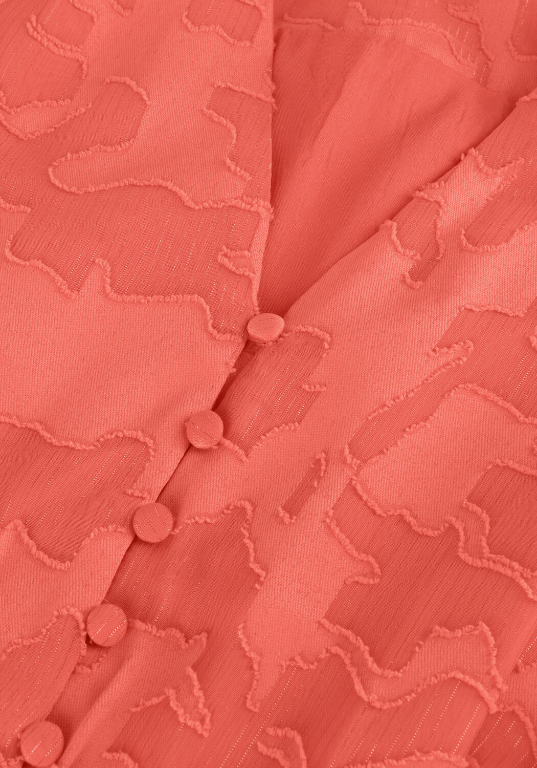 Oranje FREEBIRD Midi jurk DAHL - large