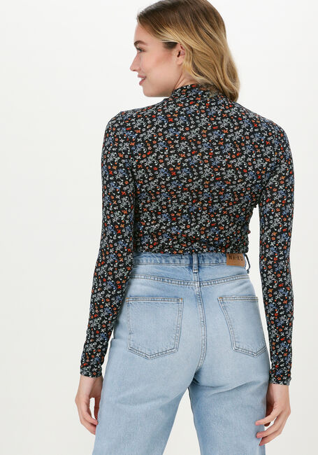 Bruine SCOTCH & SODA Top PRINTED LONG SLEEVED MOCK NECK - large