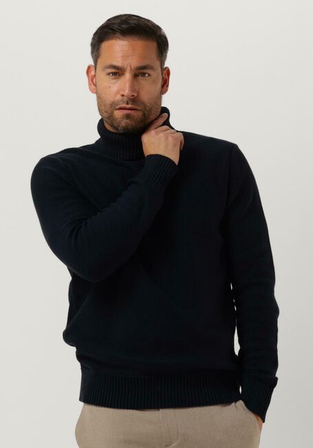 SELECTED MEN Col roul&eacute; AXEL LS KNIT ROLL NECK Bleu fonc&eacute; - large