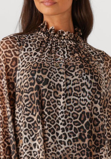 Bruine ANA ALCAZAR Mini jurk DRESS TURTLENECK - large