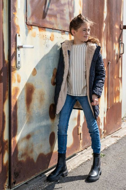 Gebroken wit LIKE FLO  WOVEN STRIPE BLOUSE WITH RUFFLES - large