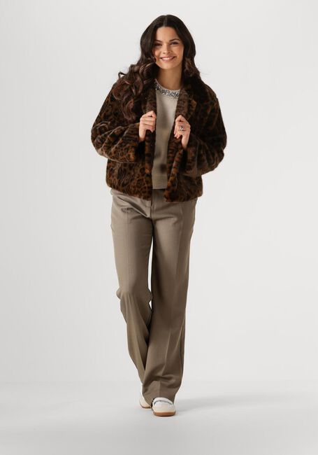 Bruine NEO NOIR Jack MELODIE LEO FAUX FUR JACKETDAM - large