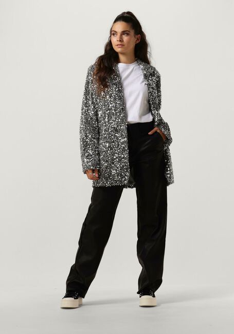 NOTRE-V Blazer NV-CHRISTINE GLITTER VELVET BLAZER en argent - large