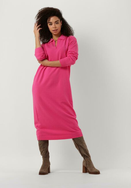 Fuchsia YDENCE Midi jurk KNITTED DRESS PAULINA - large