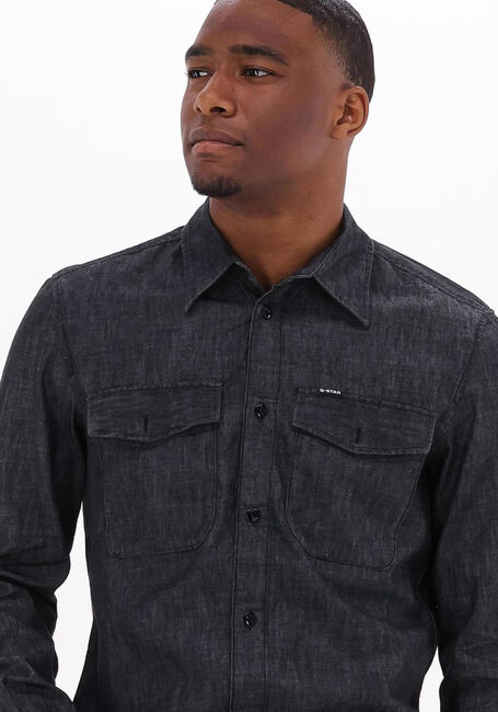 G-STAR RAW Chemise décontracté MARINE SLIM SHIRT L/S en noir - large