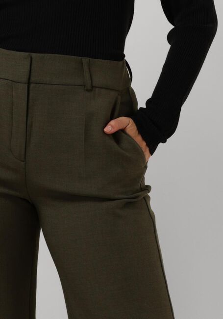 Groene SELECTED FEMME Pantalon SLFRITA MW WIDE PANT - large