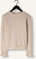 Beige SELECTED WOMEN Trui SLFLULU LS KNIT FRILL CUFF O-NECK Beige SELECTED WOMEN Trui SLFLULU LS KNIT FRILL CUFF O-NECK - medium