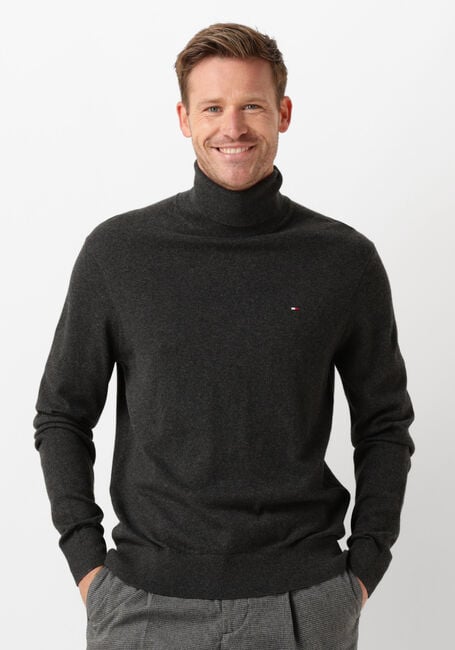 TOMMY HILFIGER Col roulé PIMA ORG CTN CASHMERE ROLL NECK Gris foncé - large