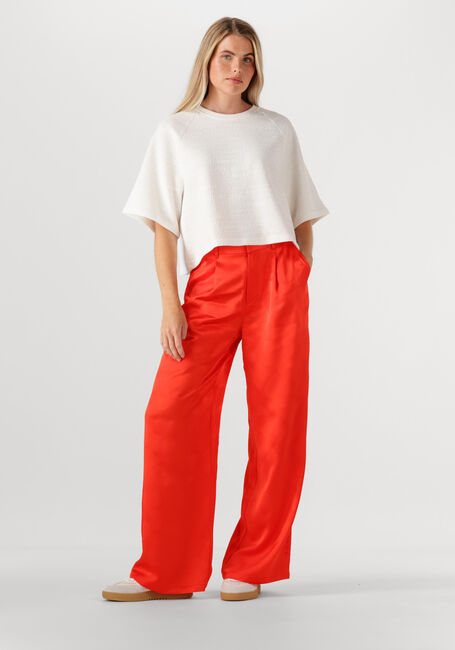 ALIX THE LABEL T-shirt LADIES KNITTED BOUCLE T-SHIRT Crème - large