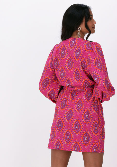 REFINED DEPARTMENT Mini robe POLYESTER WRAP DRESS LOTTE en rose - large