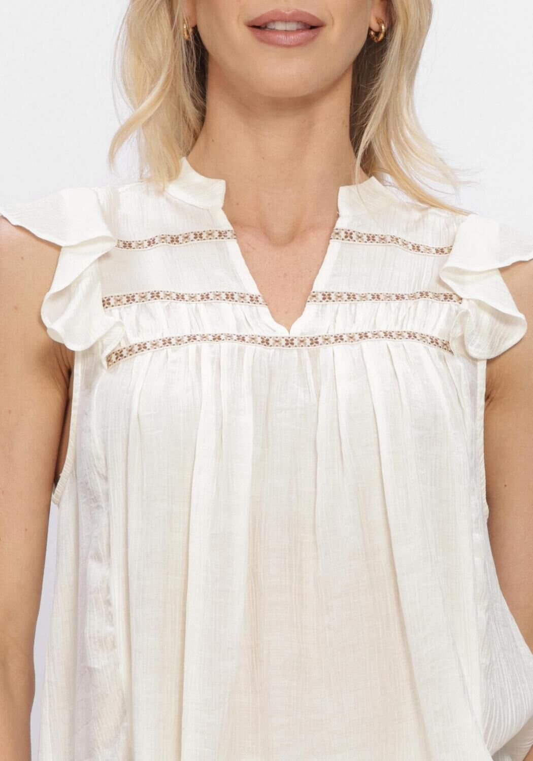 NUKUS Haut FIORA TOP Blanc - large