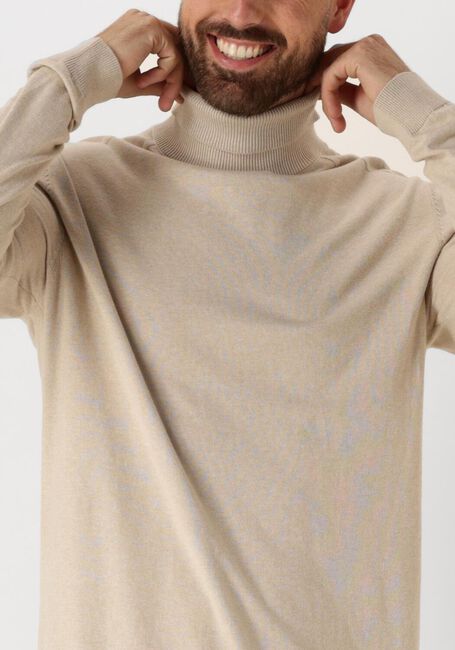 Beige SELECTED HOMME Coltrui SLHBERG ROLL NECK NOOS - large