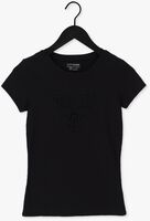 GUESS T-shirt EYELETS FLORAL en noir