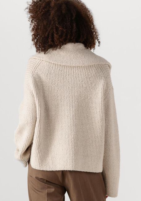 Beige SECOND FEMALE Coltrui GERDA KNIT ZIP COLLAR - large