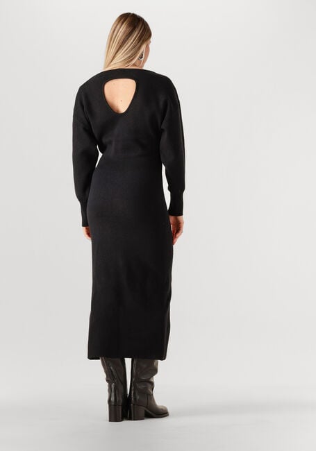 Zwarte ROUGE EDIT Maxi jurk ROUSERAPHINE LS ANKLE KNIT DRESS - large