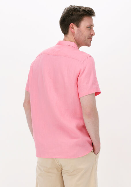 SCOTCH & SODA Chemise décontracté REGULAR FIT GARMENT-DYED LINEN SHORTSLEEVE SHIRT en rose - large