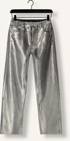 Zilveren ALIX THE LABEL Skinny jeans LADIES WOVEN SILVER DENIM PANTS Zilveren ALIX THE LABEL Skinny jeans LADIES WOVEN SILVER DENIM PANTS - medium